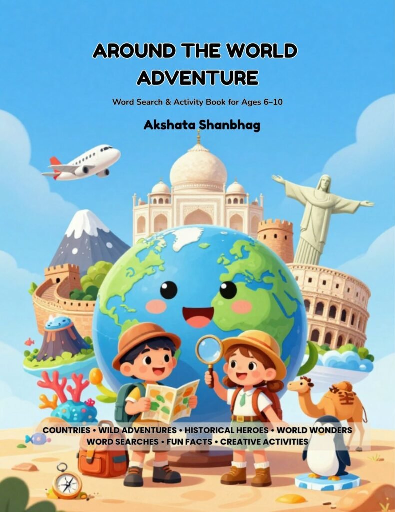 Word search activity book for kids 6-10